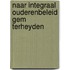 Naar integraal ouderenbeleid gem terheyden