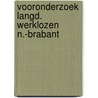 Vooronderzoek langd. werklozen n.-brabant by Gust Gils