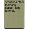 Scenarios other methods support long term etc by Unknown