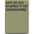 Sem en zijn knuffels in het speelparadijs