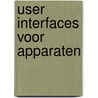 User interfaces voor apparaten door T. ter Hark