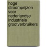 Hoge stroomprijzen voor Nederlandse industriele grootverbruikers by M. de Nooij