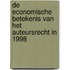 De economische betekenis van het auteursrecht in 1998