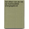 Het effect van de REB op huishoudelijk energiegebruik door P.H.G. Berkhout