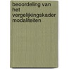 Beoordeling van het vergelijkingskader modaliteiten door C.C. Koopmans