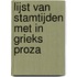 Lijst van stamtijden met in grieks proza