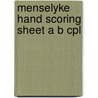 Menselyke hand scoring sheet a b cpl door Mesker