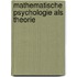 Mathematische psychologie als theorie