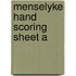 Menselyke hand scoring sheet a