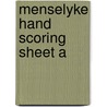 Menselyke hand scoring sheet a door Mesker