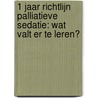 1 jaar Richtlijn palliatieve sedatie: Wat valt er te leren? door M. van den Muijsenbergh