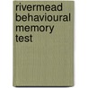 Rivermead behavioural memory test door Balen