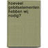 Hoeveel gebitselementen hebben wij nodig?