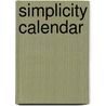 Simplicity calendar door Onbekend