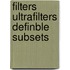 Filters ultrafilters definble subsets