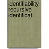 Identifiability recursive identificat. door Hanzon