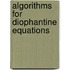 Algorithms for diophantine equations