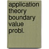 Application theory boundary value probl. door Blanc