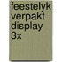 Feestelyk verpakt display 3x