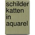 Schilder katten in aquarel