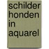 Schilder honden in aquarel