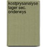Kostprysanalyse lager sec. onderwys