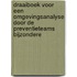 Draaiboek voor een omgevingsanalyse door de preventieteams bijzondere