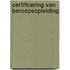 Certificering van beroepsopleiding