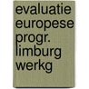 Evaluatie europese progr. limburg werkg door Bogaert