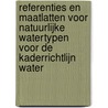 Referenties en maatlatten voor natuurlijke watertypen voor de Kaderrichtlijn Water door Onbekend