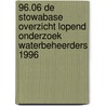 96.06 de stowabase overzicht lopend onderzoek waterbeheerders 1996 door Onbekend