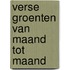 Verse groenten van maand tot maand