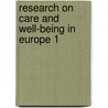 Research on care and well-being in europe 1 by Pyl