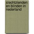Slechtzienden en blinden in Nederland