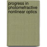 Progress in photomefractive nonlinear optics door Onbekend