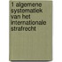 1 Algemene systematiek van het internationale strafrecht
