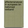 Effectenanalyse in Europees en nationaal verband door H.r. Schouten
