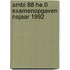 Ambi 88 he.0 examenopgaven najaar 1992
