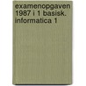 Examenopgaven 1987 i 1 basisk. informatica 1 door Onbekend