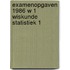Examenopgaven 1986 w 1 wiskunde statistiek 1