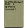 Examenopgaven 1981 p 1 operating systems 1 door Onbekend