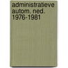 Administratieve autom. ned. 1976-1981 by Hammink