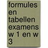 Formules en tabellen examens w 1 en w 3 by Unknown
