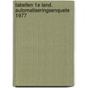 Tabellen 1e land. automatiseringsenquete 1977 by Unknown