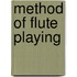 Method of flute playing