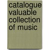 Catalogue valuable collection of music door Burney