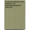 Computerondersteunend oplossen van toepassingsopgaven wiskunde by E.G. Harskamp