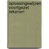 Oplossingswijzen voortgezet rekenen