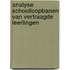 Analyse schoolloopbanen van vertraagde leerlingen