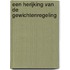 Een herijking van de gewichtenregeling